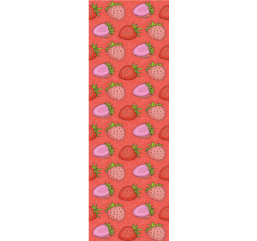 Aardbei genot keuken behang - TenStickers