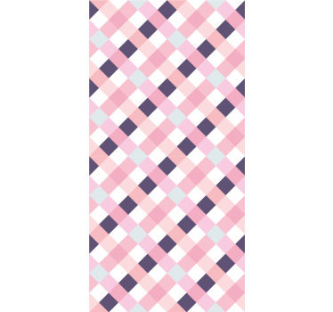 Pastelkleurig argylepatroon geometrisch behang - TenStickers
