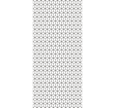 Geometrisch behang geometrisch kubuspatroon - TenStickers