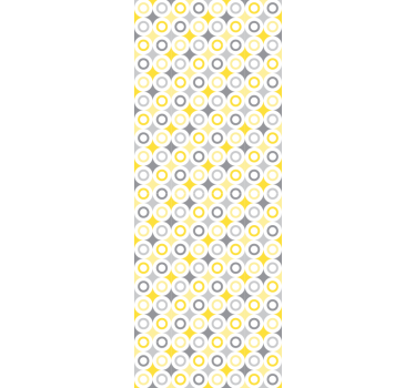 Cirkelvormig patroon stippen behang - TenStickers