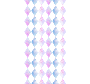 Geometrische harlekijn behang vierkant - TenStickers