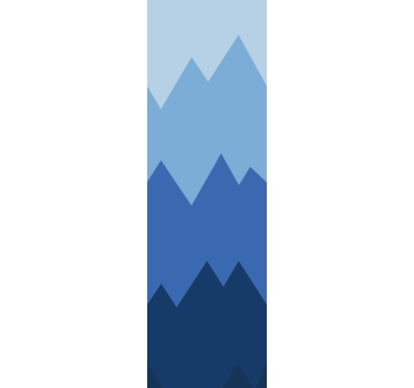 Bergtoppen patroon geometrisch behang - TenStickers
