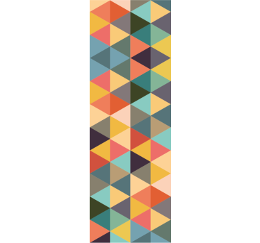 Kleurrijke driehoeken geometrisch behang - TenStickers