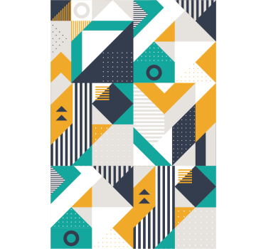 Geometrische samenstelling geometrisch behang - TenStickers