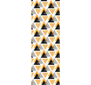 Geometrische driehoekfusie geometrisch behang - TenStickers
