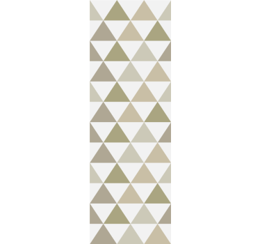 Driehoekige reeks geometrisch behang - TenStickers