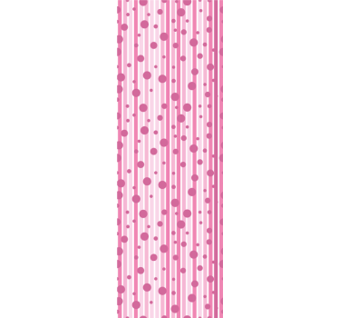 Gestreept stippenpatroon stippen behang - TenStickers