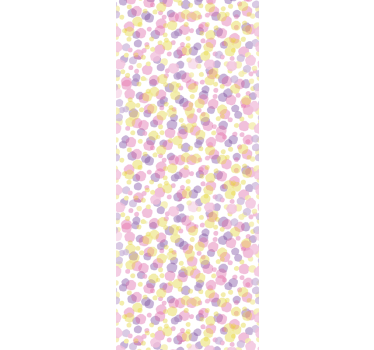 Veelkleurige polka stippen behang - TenStickers