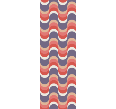 Ritmisch golfpatroon stippen behang - TenStickers