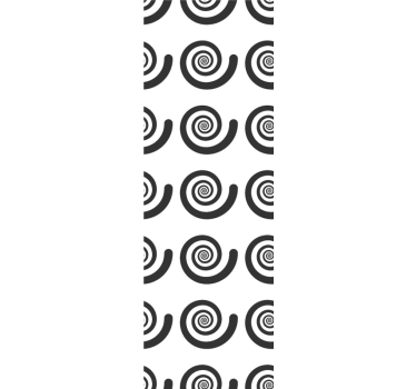 Spiraalvormig patroon geometrisch behang - TenStickers