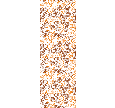 Spiraalvormig wervelpatroon geometrisch behang - TenStickers