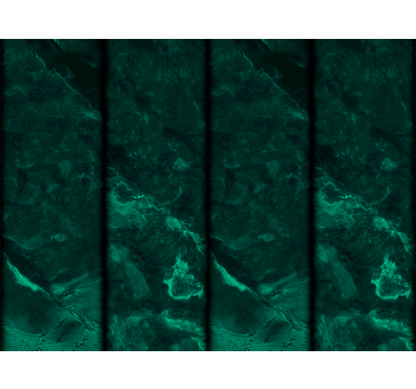 Smaragdgroen marmereffect behang print - TenStickers