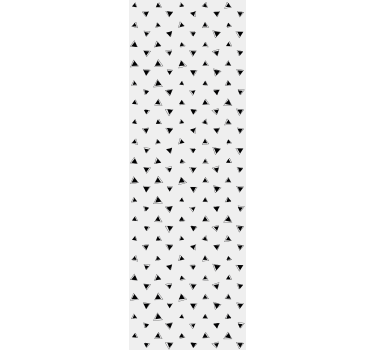 Zwart-wit motief geometrisch behang - TenStickers