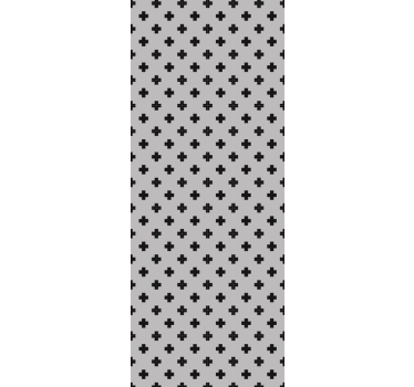 Kruis patroon geometrisch behang - TenStickers
