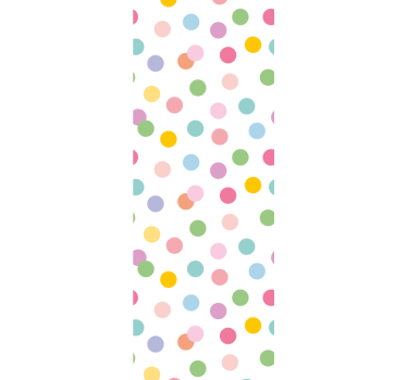 Speels stippenpatroon stippen behang - TenStickers