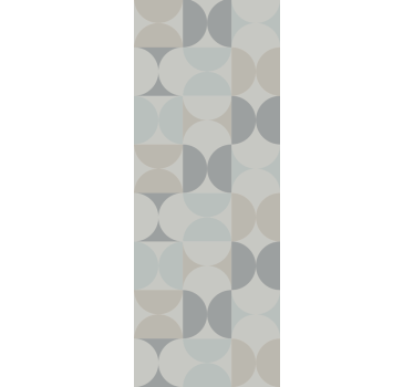 Cirkelvormige geometrische motieven geometrisch behang - TenStickers
