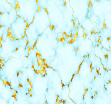 Behang marmer Blauw en goud marmer getextureerd - TenStickers