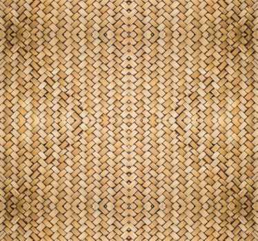 Geweven textuur hout behang - TenStickers