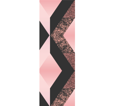Abstract roze patroon geometrisch behang - TenStickers