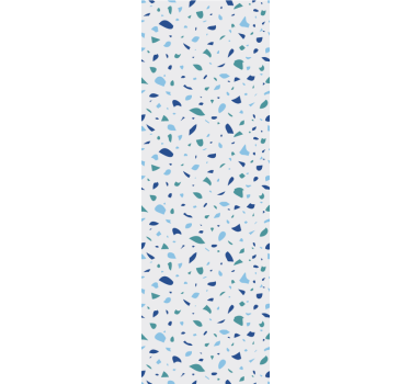 Blauwe eenvoudige terrazzo behang print - TenStickers