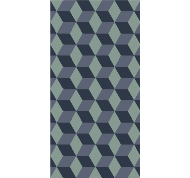 Geometrisch behang 3d kubussen patroon - TenStickers