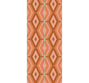 Ruitvormig patroonontwerp geometrisch behang - TenStickers