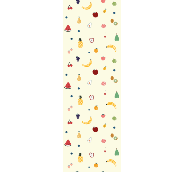 Fruitpatroon ontwerp keuken behang - TenStickers