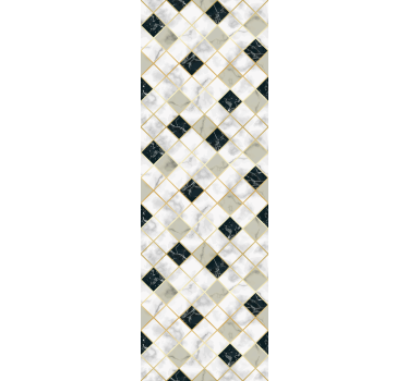 Elegant ruitpatroon marmeren behang - TenStickers