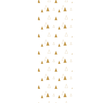 Behang driehoeken gouden patroon - TenStickers