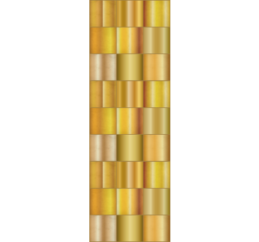 Gouden geometrisch patroon behang print - TenStickers