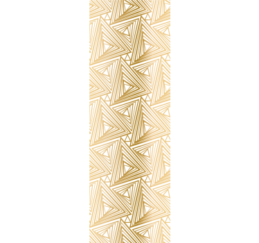 Gouden patroon behang driehoeken - TenStickers