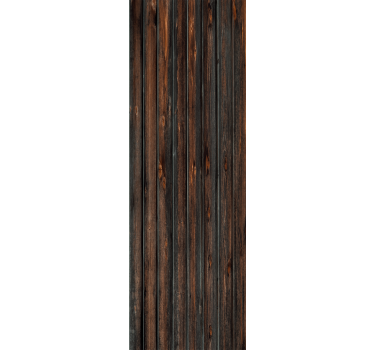 Elegante donkerbruine panelen hout behang - TenStickers