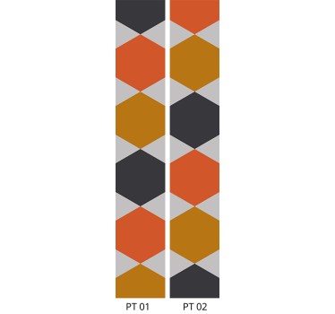 Honingraatvormen geometrisch behang - TenStickers