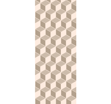 Stijlvol kubuspatroon geometrisch behang - TenStickers