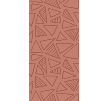 Abstract rood patroon geometrisch behang - TenStickers