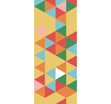 Creatief abstract patroon behang driehoeken - TenStickers
