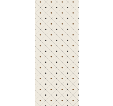 Elegant vierkant motief stippen behang - TenStickers