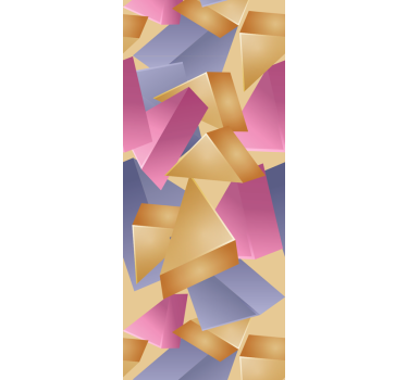 Abstracte vormen arrangement geometrisch behang - TenStickers