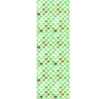 Gegolfd groen patroon behang print - TenStickers