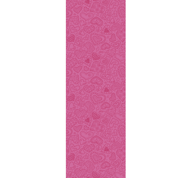 Charmante hartvormen behang roze - TenStickers