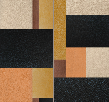Abstract behang leer patroon - TenStickers