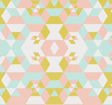 Behang geometrisch Patchwork - TenStickers