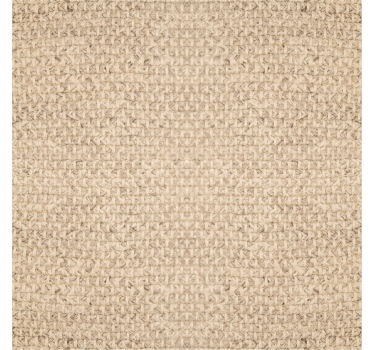 Beige stof patroon behang woonkamer - TenStickers