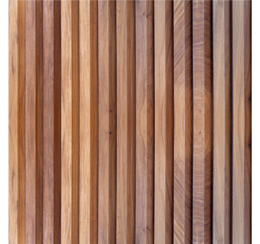 Verticale houten planken fotobehang woonkamer - TenStickers