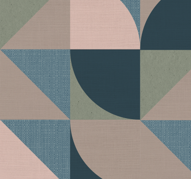 Abstract geruit hoofdeinde behang - TenStickers