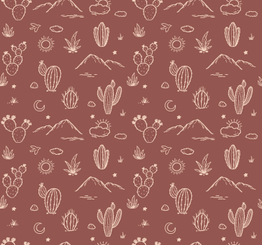 Arizona landschap terracotta behang - TenStickers
