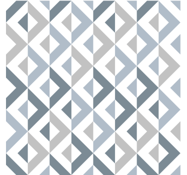Textieleffect geometrisch behang - TenStickers