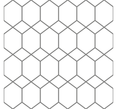 Geïnterlinieerd patroon geometrisch behang - TenStickers