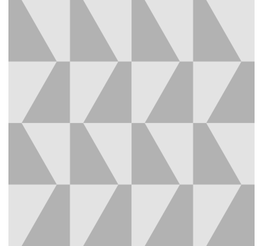 Grijze trapeze geometrisch behang - TenStickers