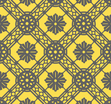 Geometrisch accent met vormen geometrisch behang - TenStickers